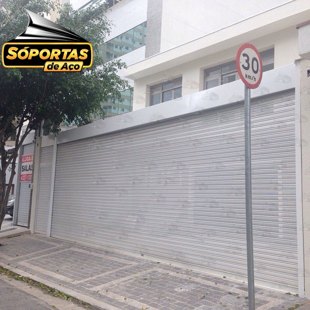 Portas de aço no bairro dos casas em SBC