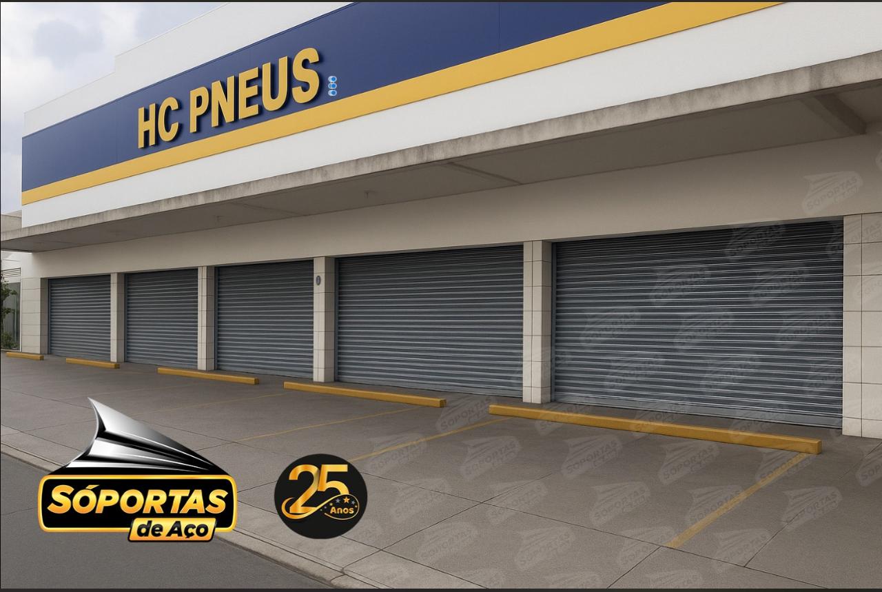 Portas de aço no Ferrazópolis em São Bernardo do Campo